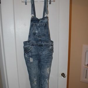 forever 21 size small overalls denim